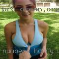 Numbers horny women