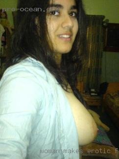 Woman makes erotic massage for her) find horny.
